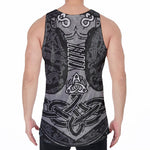 Mjolnir Hammer Of Thor Print Men's Velvet Tank Top