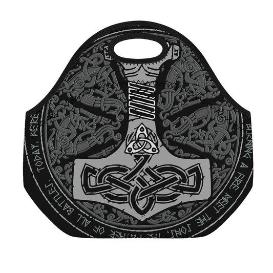Mjolnir Hammer Of Thor Print Neoprene Lunch Bag