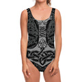 Mjolnir Hammer Of Thor Print One Piece Swimsuit