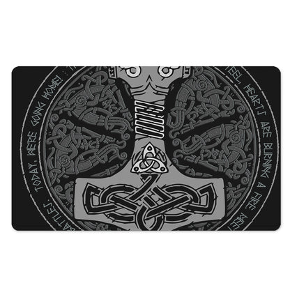 Mjolnir Hammer Of Thor Print Polyester Doormat