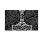 Mjolnir Hammer Of Thor Print Polyester Flag