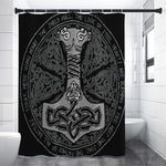 Mjolnir Hammer Of Thor Print Premium Shower Curtain