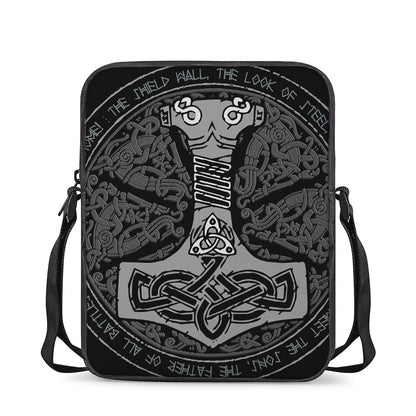 Mjolnir Hammer Of Thor Print Rectangular Crossbody Bag