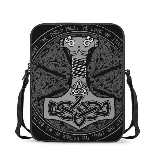 Mjolnir Hammer Of Thor Print Rectangular Crossbody Bag