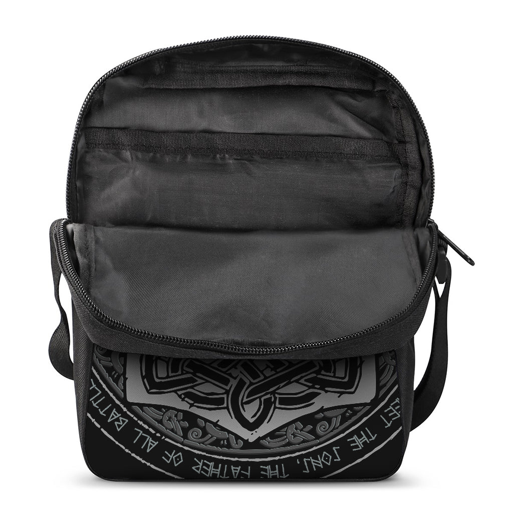 Mjolnir Hammer Of Thor Print Rectangular Crossbody Bag