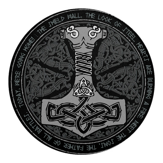 Mjolnir Hammer Of Thor Print Round Blanket