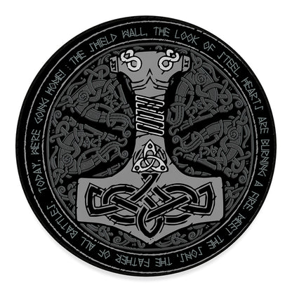 Mjolnir Hammer Of Thor Print Round Floor Mat