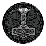 Mjolnir Hammer Of Thor Print Round Floor Mat