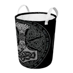 Mjolnir Hammer Of Thor Print Round Laundry Basket