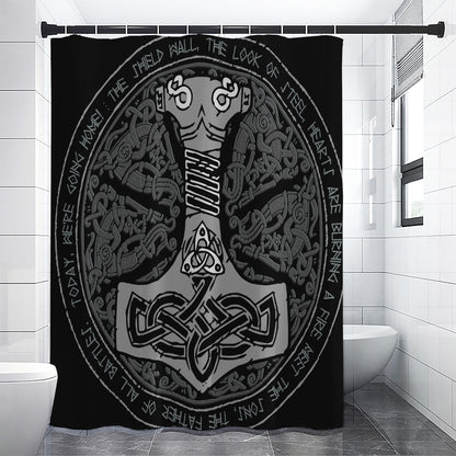 Mjolnir Hammer Of Thor Print Shower Curtain