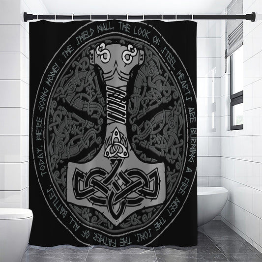Mjolnir Hammer Of Thor Print Shower Curtain