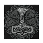 Mjolnir Hammer Of Thor Print Silk Bandana
