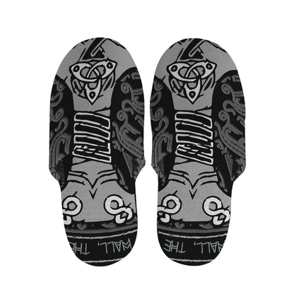 Mjolnir Hammer Of Thor Print Slippers