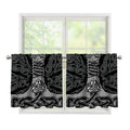 Mjolnir Hammer Of Thor Print Tier Curtains