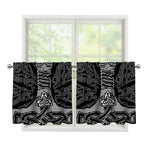 Mjolnir Hammer Of Thor Print Tier Curtains