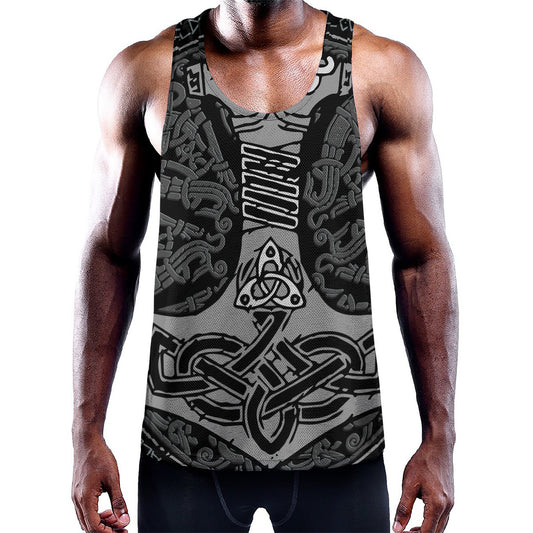 Mjolnir Hammer Of Thor Print Training Tank Top