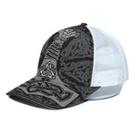 Mjolnir Hammer Of Thor Print White Mesh Trucker Cap