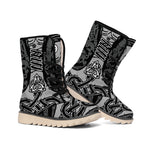 Mjolnir Hammer Of Thor Print Winter Boots