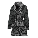 Mjolnir Hammer Of Thor Print Women's Bathrobe