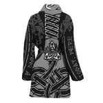 Mjolnir Hammer Of Thor Print Women's Bathrobe