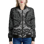 Mjolnir Hammer Of Thor Print Women's Bomber Jacket