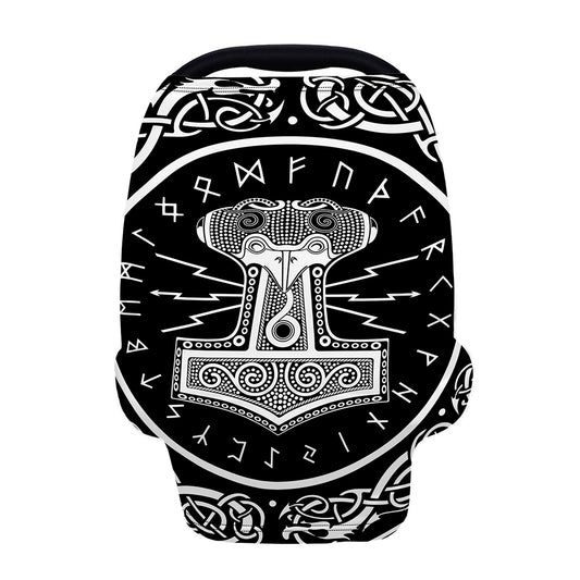 Mjolnir Norse Mythology Print Baby Seat Cover