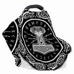 Mjolnir Norse Mythology Print Baby Seat Cover