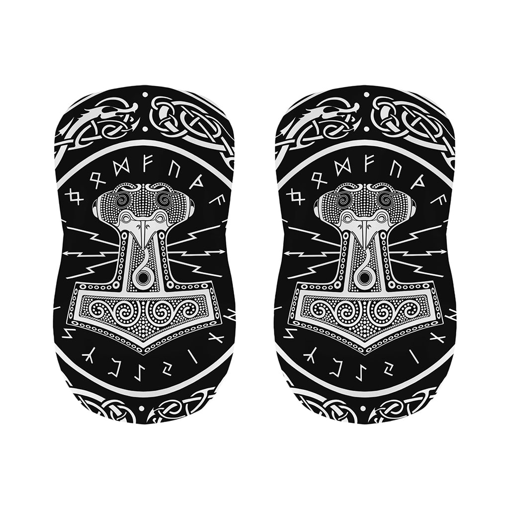 Mjolnir Norse Mythology Print Bar Stool Covers