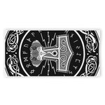 Mjolnir Norse Mythology Print Beach Towel
