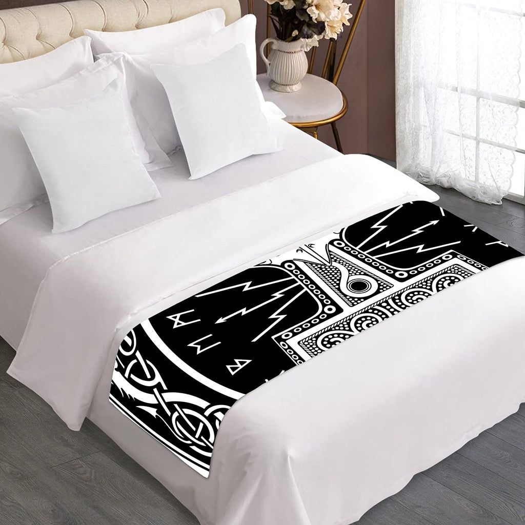 Mjolnir Norse Mythology Print Bed Runner