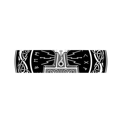 Mjolnir Norse Mythology Print Bed Runner