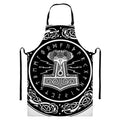 Mjolnir Norse Mythology Print Bib Apron With Pocket