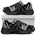 Mjolnir Norse Mythology Print Black Chunky Shoes