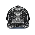 Mjolnir Norse Mythology Print Black Mesh Trucker Hat