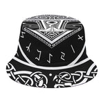 Mjolnir Norse Mythology Print Bucket Hat