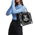 Mjolnir Norse Mythology Print Canvas Tote Bag
