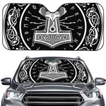 Mjolnir Norse Mythology Print Car Windshield Sun Shade