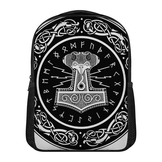 Mjolnir Norse Mythology Print Casual Backpack