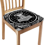 Mjolnir Norse Mythology Print Chair Cushion Cover