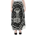 Mjolnir Norse Mythology Print Chiffon Maxi Skirt