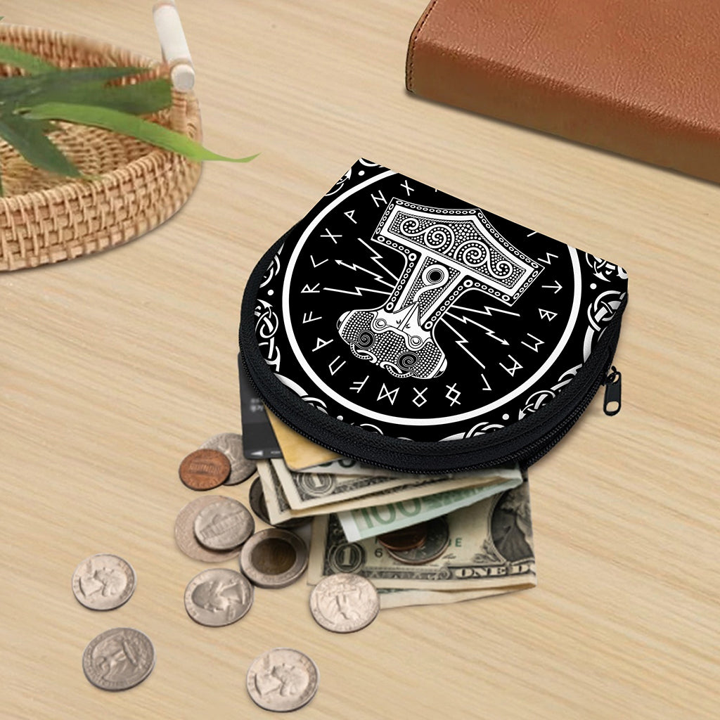 Mjolnir Norse Mythology Print Coin Purse
