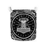 Mjolnir Norse Mythology Print Collapsible Laundry Basket