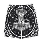 Mjolnir Norse Mythology Print Cotton Shorts