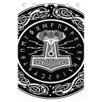 Mjolnir Norse Mythology Print Curtain