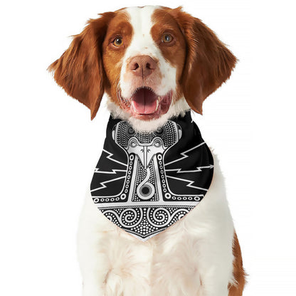 Mjolnir Norse Mythology Print Dog Bandana
