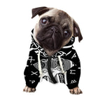 Mjolnir Norse Mythology Print Dog Zip Up Hoodie