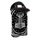 Mjolnir Norse Mythology Print Double Neoprene Wine Tote
