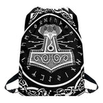Mjolnir Norse Mythology Print Drawstring Backpack