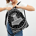 Mjolnir Norse Mythology Print Drawstring Backpack