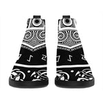Mjolnir Norse Mythology Print Flat Ankle Boots